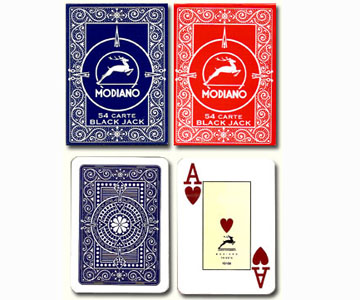 Modiano blackjack karty markiert